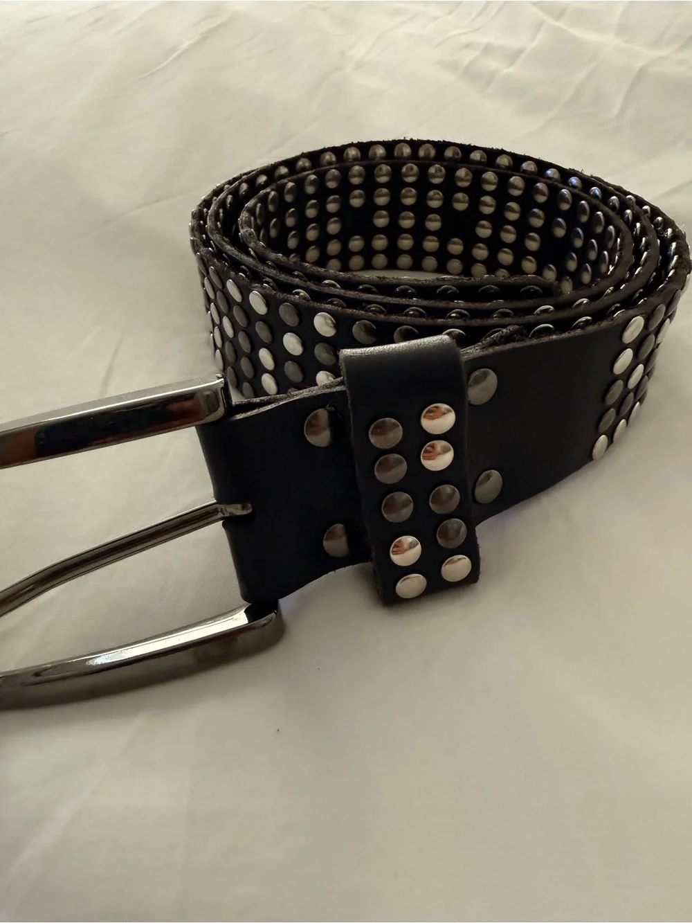 Italian Leather Stud Belt